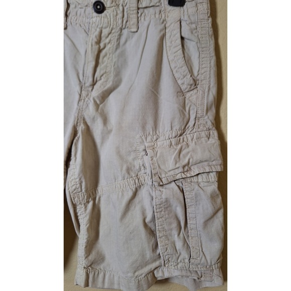 American Eagle Shorts Men's 28 Khaki Longboard Cargo Ripstop‎ Y2K Skater Army - Picture 2 of 7